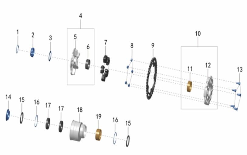 REAR SPROCKET/HUB